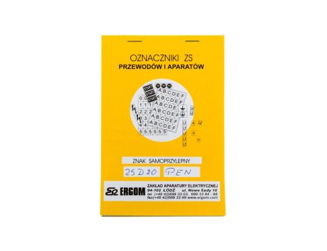 Znaki samoprzylepne ZS D20/PEN E04ZP-02030403600