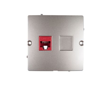 Simon Basic Gniazdo komputerowe pojedyncze RJ45 kat.5e satynowe BMF51.02/29