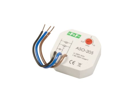 Automat schodowy do puszki fi60 10A 0,5-10min 230V AC ASO-205