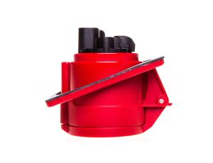 Gniazdo tablicowe skośne 32A 4P 400V czerwone IP44 TWIST 424-6