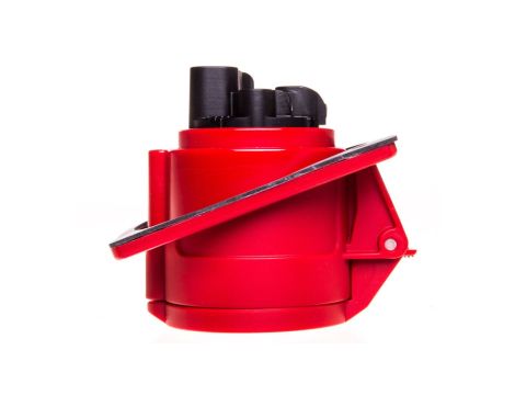 Gniazdo tablicowe skośne 32A 4P 400V czerwone IP44 TWIST 424-6