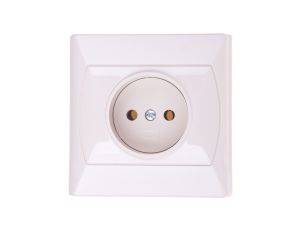 AKCENT Gniazdo pojedyncze b/u beżowe GP-1A/01