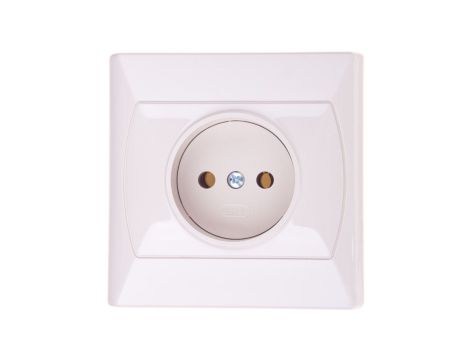 AKCENT Gniazdo pojedyncze b/u beżowe GP-1A/01