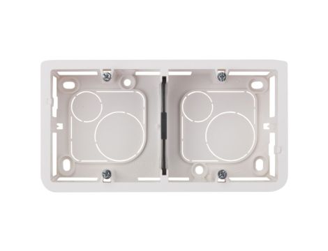 MOSAIC Puszka natynkowa pojedyncza pozioma /4-5modułów/ biała 080285