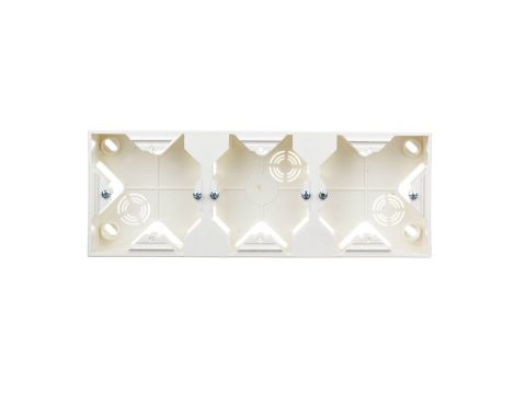 IMPRESJA Puszka natynkowa potrójna ecrue PNP-3Y/27