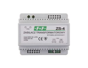 Zasilacz stabilizowany 230VAC/24VDC 12W 0,5A ZS-4
