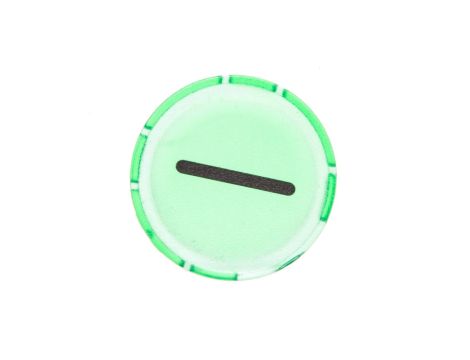 Soczewka przycisku 22mm płaska zielona z symbolem START I M22-XDL-G-X1 218295