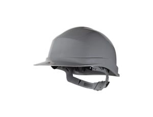 Hełm budowlany z polietylenu szary regulowany 440 VAC ZIRC1GR