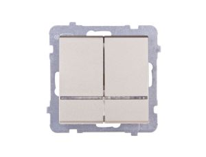 SONATA Łącznik świecznikowy z podświetleniem szampański złoty ŁP-2RS/m/39