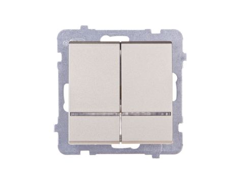 SONATA Łącznik świecznikowy z podświetleniem szampański złoty ŁP-2RS/m/39