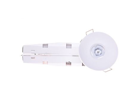 Oprawa awaryjna LED 1W 3h AXEP ECO IP20/20 1W (opt. otwarta) jednozadaniowa biała AXPO/1W/E/3/SE/X/WH