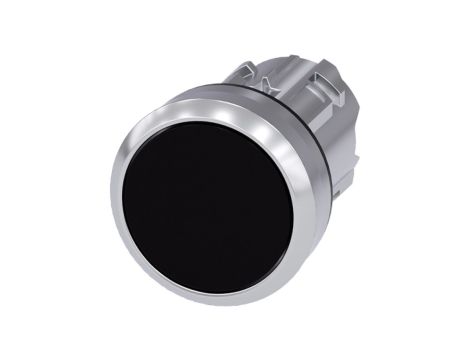 Napęd przycisku 22mm czarny płaski z samopowrotem metalowy IP69k SIRIUS ACT 3SU1050-0AB10-0AA0