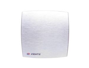 Wentylator osiowy fi 100 230V 14W 88m3/h 33dB timer i higrostat szczotkowane aluminium 100LDATHMET