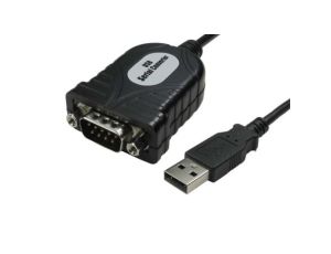 Kabel szeregowy, długość 45cm, złącze A: DB 9, złącze B: USB