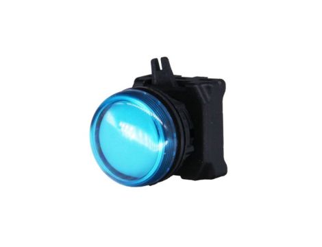 Światło kontrolne – reflektor, kolor: Niebieski, otwór: 22.5mm, IP65, Montaż panelowy