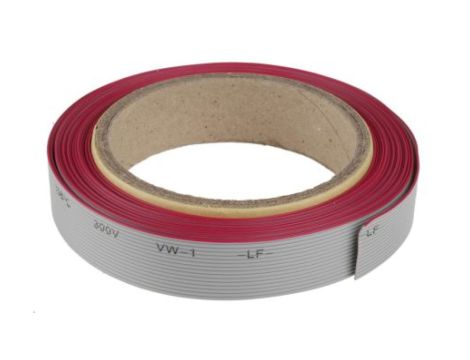 Kabel taśmowy Nieekranowany, AWG: 28, 16-żyłowy, raster: 1.27mm, 5m, -20→ +105 C