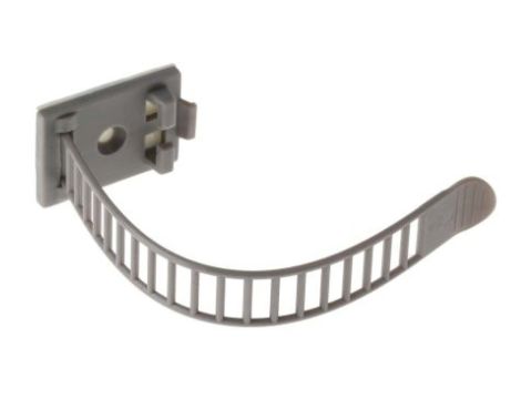 Spinka do kabli Regulowany zacisk, 26mm, materiał: Nylon 66, Samoprzylepny, 30.5 x 21 x 108mm, RS PRO