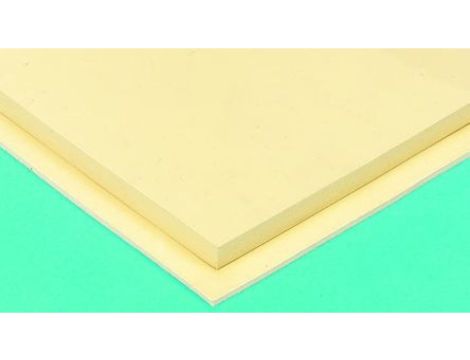 Arkusz gumy, Beżowy, 1m x 1m x 3mm, RS PRO