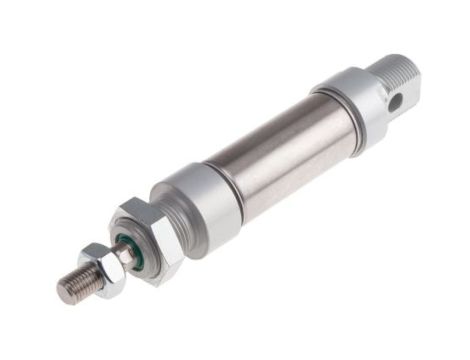 Siłownik dwustronnego działania ISO 6432 Ø 25mm, skok 25mm RS PRO