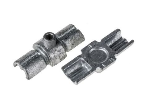 Zacisk łączący 75mm, Ø 33.7mm, RS PRO