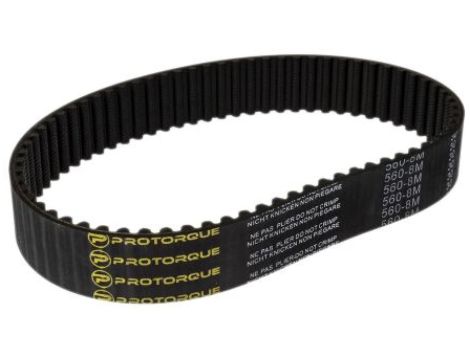 Pas zębaty x 30mm, 560mm, RS PRO