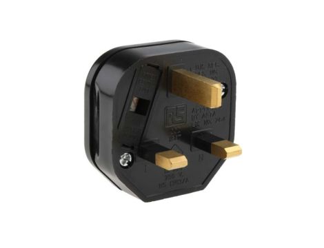 Złącze sieciowe brytyjska, 13A, 250 V AC, 2P+E Typ G, brytyjskie BS1363, RS PRO