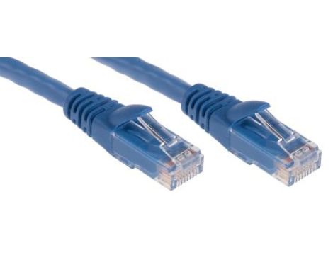 Kabel kategorii 6, Niebieski, Wtyk RJ45/męski RJ45dł.: 10m, mat. koszulki: PVC