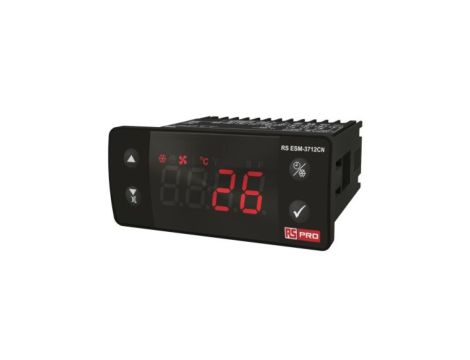 Regulator temperatury wł./wył. 3-wyjściowy, Uz 10 → 30 V DC, 76 x 34.5mm