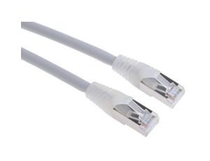 Kabel kategorii 6, Szary, Wtyk RJ45/męski RJ45dł.: 10m, mat. koszulki: LSZH