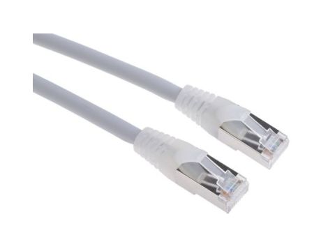 Kabel kategorii 6, Szary, Wtyk RJ45/męski RJ45dł.: 10m, mat. koszulki: LSZH