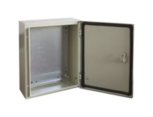 Szafka ścienna rozdzielcza RAL 7032, materiał: Stal, IP66, 400 x 600 x 210mm, RS PRO