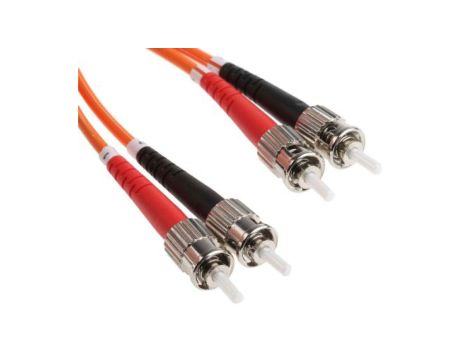 Kabel światłowodowy, średnica: 62.5/125m, OM1 Wielomodowy, Pomarańczowy, ST / ST