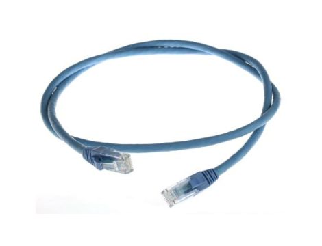 Kabel kategorii 6, Niebieski, Wtyk RJ45/męski RJ45dł.: 1m, mat. koszulki: LSZH