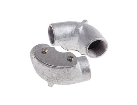 Kolanko z wziernikiem inspekcyjnym, Stal 25mm RS PRO