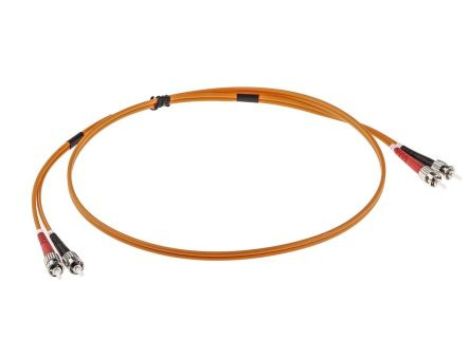 Kabel światłowodowy, średnica: 62.5/125m, OM1 Wielomodowy, Pomarańczowy, ST / ST