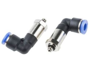 Złącze kątowe gwint M5 męskie, Wciskane 6 mm RS PRO