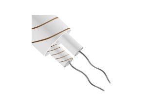 Przewód termoparowy T Nieekranowany, -60 → +400 C., dł. 10m, izolacja: Włókno szklane, 1-żyłowy, RS PRO