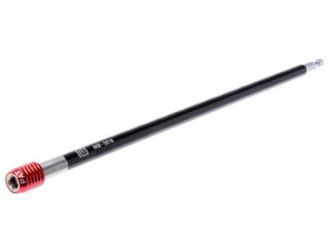 Wkrętak nasadowy, typ: Sześciokątny, rozmiar: 1/4 cala, dł. całkowita: 300 mm, Wał chromowo-wanadowy, rura aluminiowa