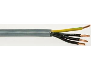 Kabel sterowniczy YY, 4-żyłowy, 2,5 mm, Ø 9.8mm Nieekranowany, izolacja Polichlorek winylu PVC