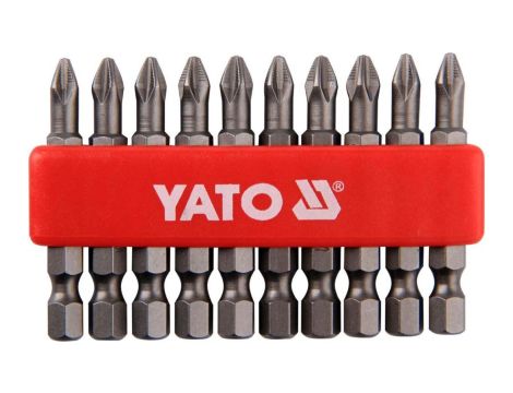 GROT, BIT, KOŃCÓWKA DO WKRĘTARKI PH2 50MM ZESTAW 10-SZTUKOWY