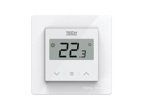 SINUM F-8z Regulator pokojowy bezprzewodowy kolor biały