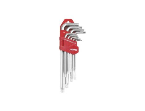 KLUCZE TORX T10-T50 DŁUGIE ZESTAW 9-CZĘŚCIOWY