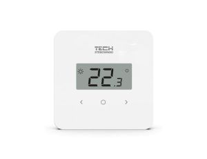 TECH R-12B - Regulator pokojowy do listwy L-X i L-12 przewodowy kolor biały