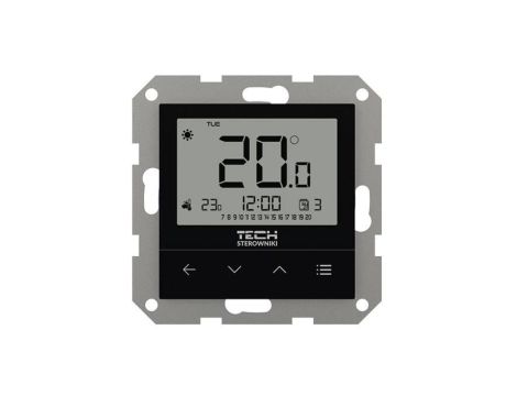 TECH F-4Z V2 - Regulator pokojowy bezprzewodowy doramkowy kolor czarny