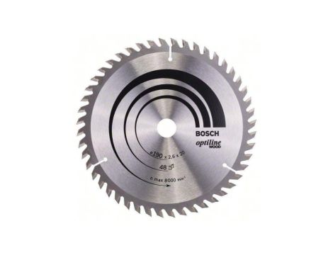 PIŁA TARCZOWA-H OPTILINE WOOD 190*2,6*20/16 Z48