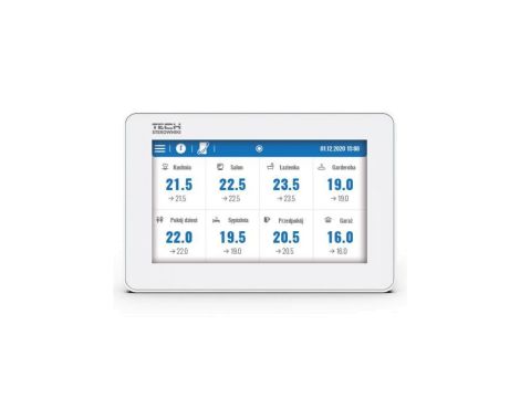 TECH M-12 - Panel kontrolny do listwy L-12 przewodowy kolor biały