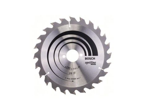 PIŁA TARCZOWA-H OPTILINE WOOD 190*2,6*30 Z24