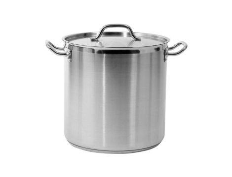 GARNEK WYSOKI Z POKRYWKĄ ZE STALI NIERDZEWNEJ 32X32CM,25.7L.