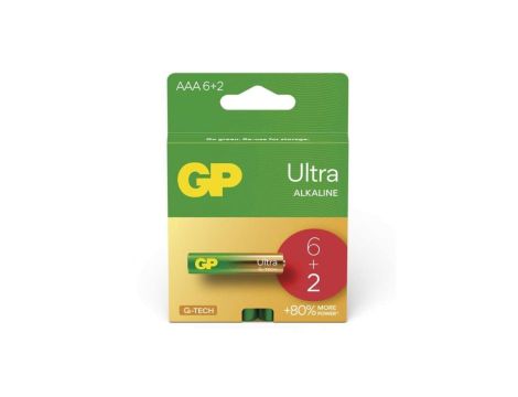 Bateria alkaliczna LR03 / AAA 1,5V ULTRA 6+2PP /8szt./