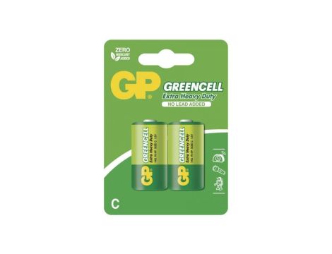 Bateria cynkowa R14 / C GREENCELL 2BL /2szt./